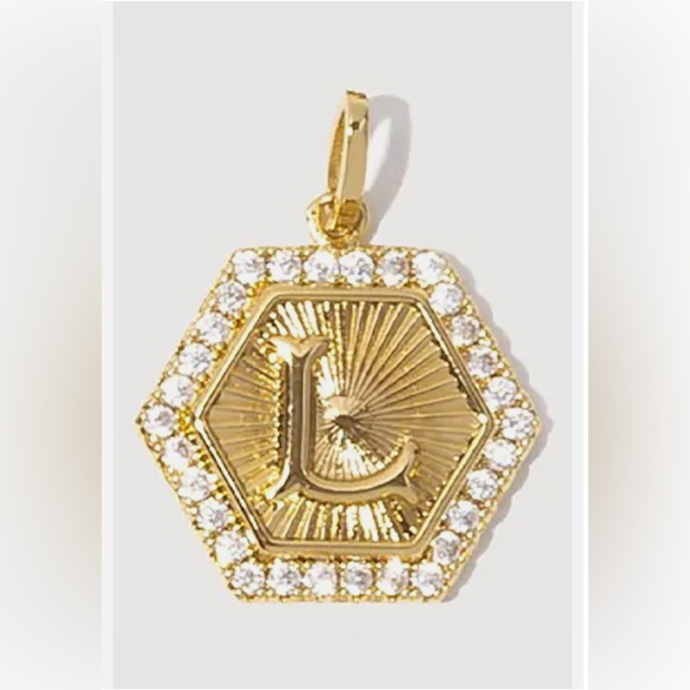 L Hexagon Charm